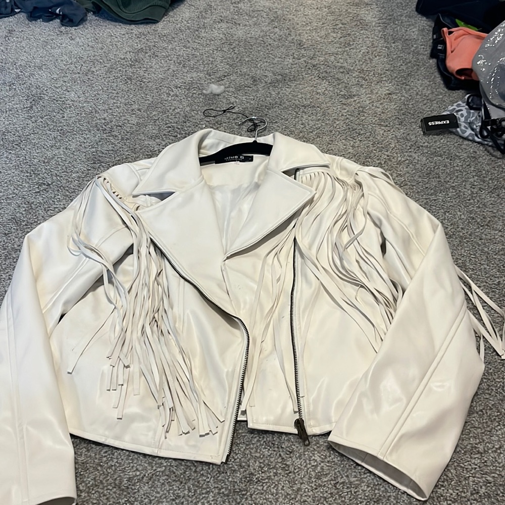 Blue B leather jacket